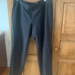 Eileen FIsher Black Crepe Ankle Pants, Large